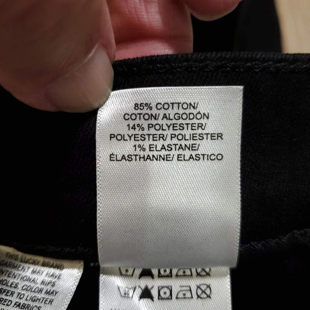 Lucky Brand 412 Athletic Slim Jeans Mens 32x32 Black Jack Stretch 7MSC005 NEW